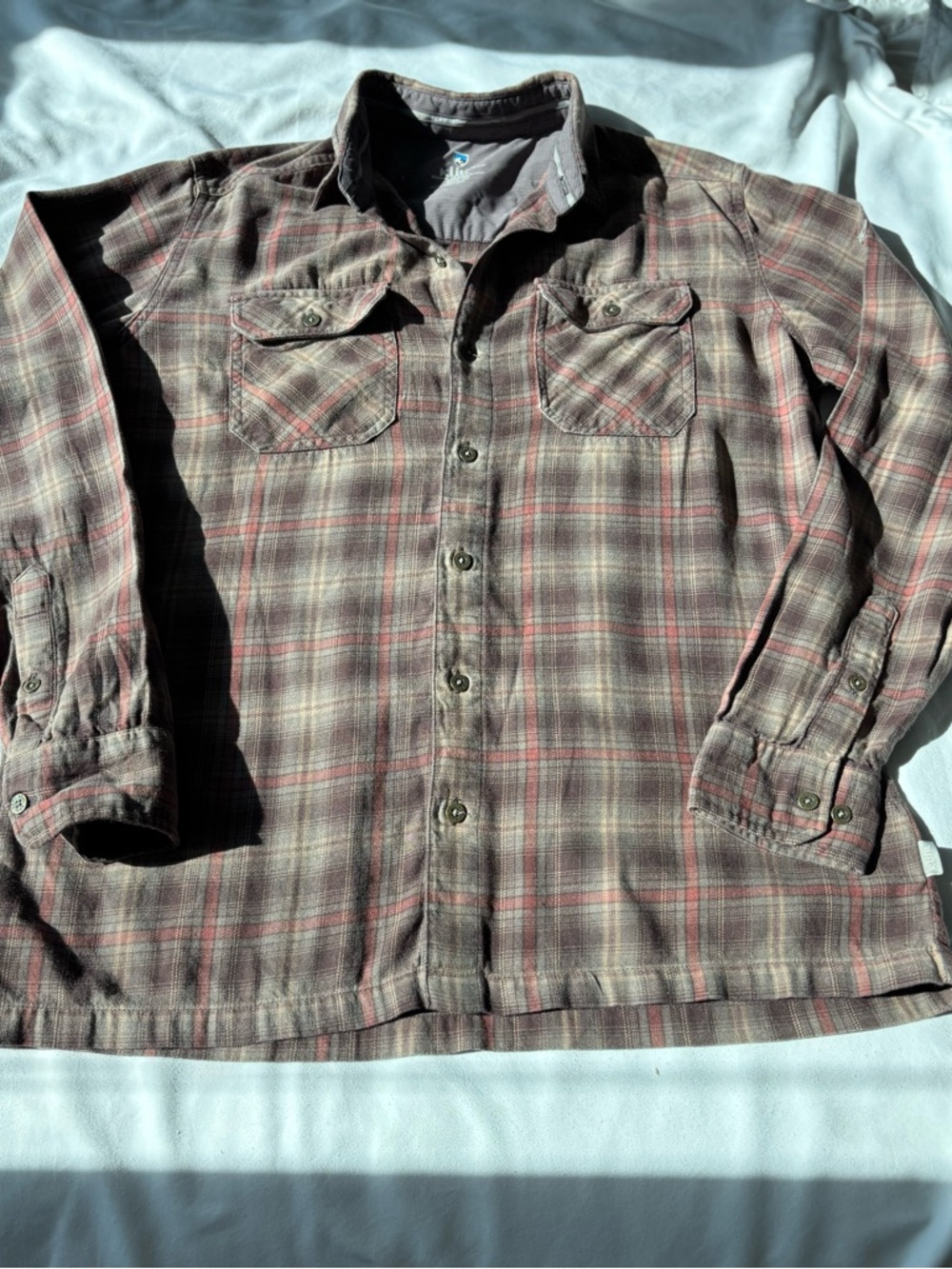 KÜHL Men’s Small Plaid Flannel Button Down Shirt